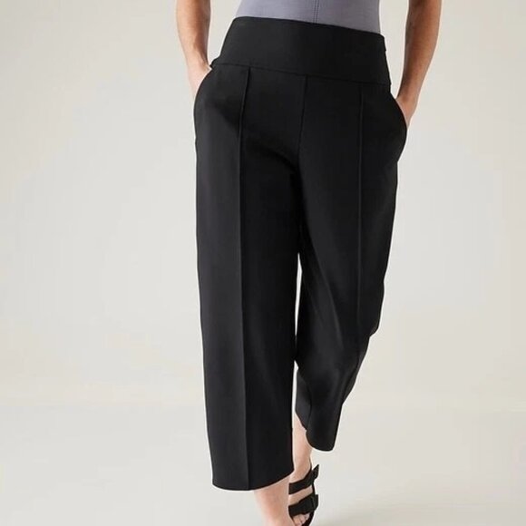 Athleta Stellar Wide Leg Cropped Trouser - 4 - Picture 1 of 8